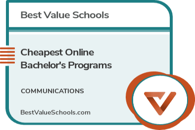 Cheapest Online Bachelor's in Communication Programs badge